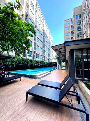 Condos for rent : 1Bed | 1Bath | BTS Samrong | 28sqm | THB 9,000/mo | Fl.3 — Niche Id Sukhumvit 113 Bangkok