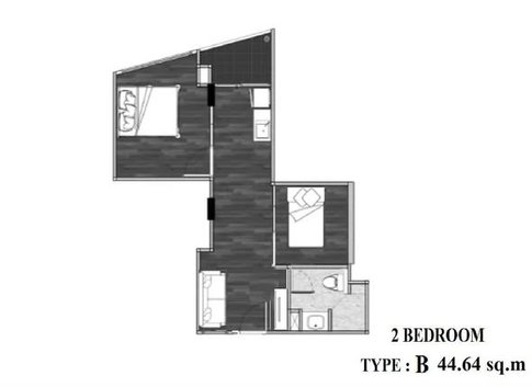 2 ห้องนอน | 1 ห้องน้ำ | BTS On Nut | 44 ตร.ม. | 15,000 บาท/เดือน | ชั้น 8 — Glendale กรุงเทพฯ
