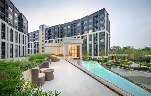 1Bed | 1Bath | BTS On Nut | 32sqm | THB 14,000/mo | Fl.5 — Aspire Sukhumvit-Onnut Bangkok