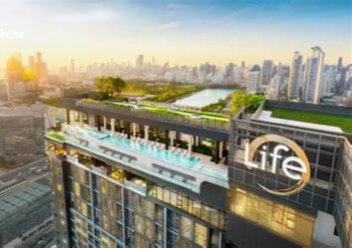 1 ห้องนอน | 1 ห้องน้ำ | MRT Queen Sirikit National Convention Centre | 41 ตร.ม. | 29,000 บาท/เดือน | ชั้น 35 — Life Rama 4 - Asoke กรุงเทพฯ