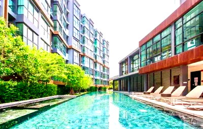Condos for rent : 1Bed | 1Bath | BTS Phra Khanong | 30sqm | THB 12,000/mo | Fl.3 — The Excel Hideaway Sukhumvit 71 Bangkok