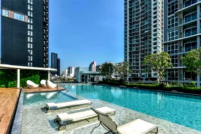 Condos for rent : 1Bed | 1Bath | MRT Hua Lamphong | 42sqm | THB 25,000/mo | Fl.20 — Supalai Premier Si Phraya - Samyan Bangkok