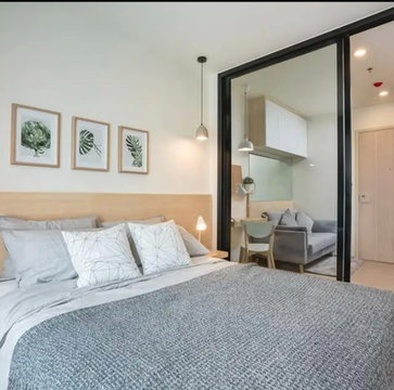 1 ห้องนอน | 1 ห้องน้ำ | MRT Phetchaburi | 30 ตร.ม. | 18,000 บาท/เดือน | ชั้น 26 — Life Asoke กรุงเทพฯ