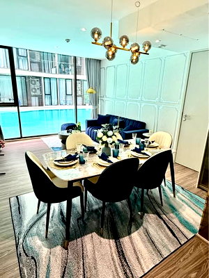 Condos for rent : 3Bed | 2Bath | BTS Asok | 110sqm | THB 99,000/mo | Fl.1 — Fynn Asoke Bangkok