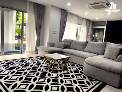 Houses for sale Bangkok : For Sale: Ultra-Luxury Corner Single House at Noble Tara Pattanakarn 550 sq.m. | Private Swimming Pool Fully Furnished & Move-in Ready