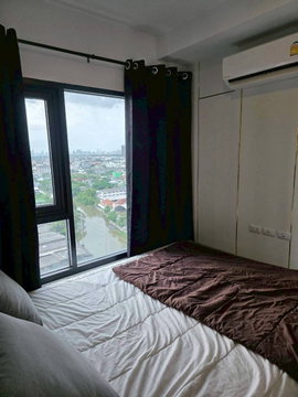 1 ห้องนอน | 1 ห้องน้ำ | MRT Yaek Tiwanon | 24 ตร.ม. | 9,000 บาท/เดือน | ชั้น 18 — Kensington Sukhumvit -Theparak กรุงเทพฯ