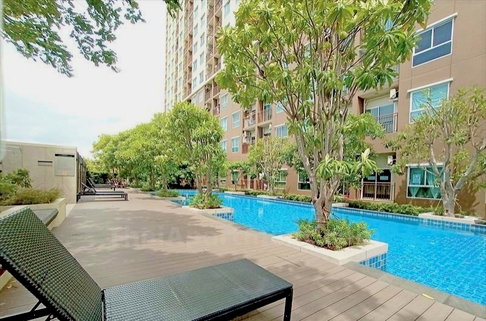 1 ห้องนอน | 1 ห้องน้ำ | BTS Pak Nam | 30 ตร.ม. | 7,000 บาท/เดือน | ชั้น 4 — Parkland Lite Sukhumvit - Paknam กรุงเทพฯ