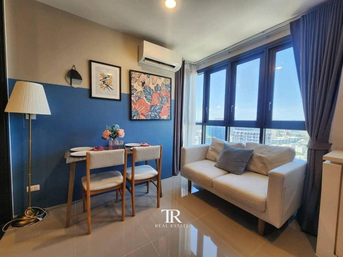 รูป ให้เช่าคอนโด เอ็กซ์ที ห้วยขวาง | 1 ห้องนอน | 2 ห้องน้ำ | 30 ตร.ม. | ชั้น 33 | ห้วยขวาง | 💰 17,500 บาท/เดือน | LINE: @944hjngx | รหัส: UE0074 - รูปที่ 2/7