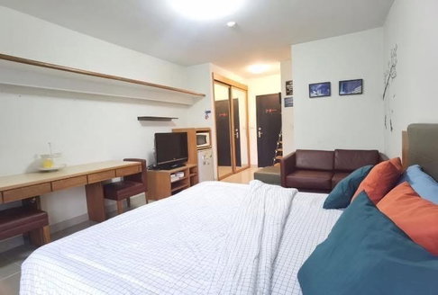 1 ห้องนอน | 1 ห้องน้ำ | MRT Phra Ram 9 | 26 ตร.ม. | 8,000 บาท/เดือน | ชั้น 6 — I-House Laguna Garden กรุงเทพฯ