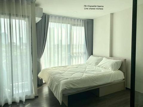 1 ห้องนอน | 1 ห้องน้ำ | BTS Krung Thon Buri | 25 ตร.ม. | 12,000 บาท/เดือน | ชั้น 5 — Flexi Sathon กรุงเทพฯ
