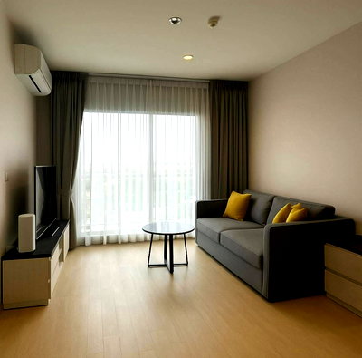 Condos for rent : 2Bed | 2Bath | MRT Huai Khwang | 55sqm | THB 27,000/mo | Fl.11 — Life Ratchada Bangkok