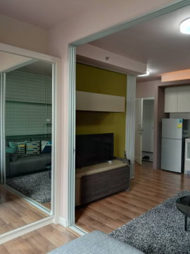 1Bed | 1Bath | MRT Sai Ma | 32sqm | THB 10,000/mo | Fl.6 — A Space Me Rattanathibet Bangkok