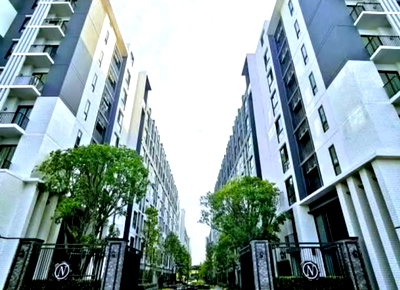 คอนโดให้เช่า : 1 ห้องนอน | 1 ห้องน้ำ | BTS Bearing | 30 ตร.ม. | 13,000 บาท/เดือน | ชั้น 3 — Notting Hill Sukhumvit 105 กรุงเทพฯ
