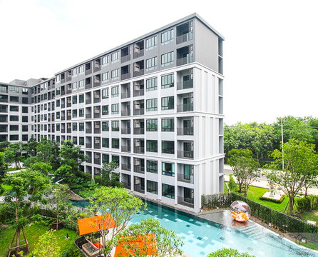 1Bed | 1Bath | MRT Bangkhunnon | 26sqm | THB 9,000/mo | Fl.1 — Dcondo Campus Hideaway Bangkok