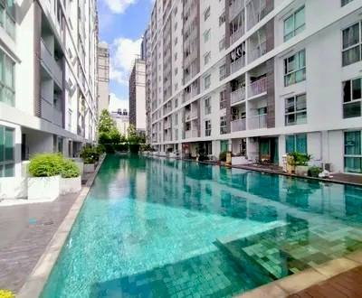1Bed | 1Bath | MRT Phra Ram 9 | 33sqm | THB 15,000/mo | Fl.15 — A Space Id Asoke-Ratchada Bangkok