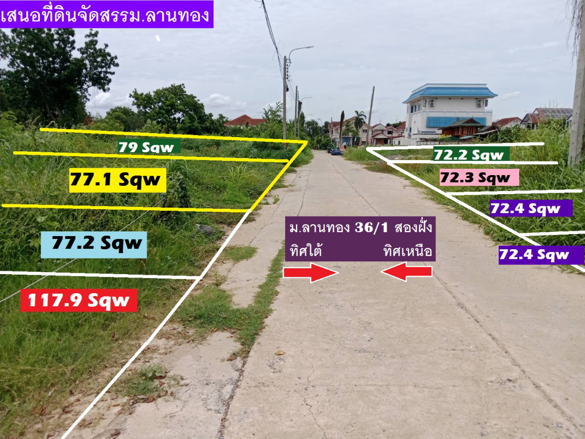 รูป ขายที่ดินจัดสรรถมแปลง 195 ตรวา ลานทอง 36/1 หายากหน้า 41 เมตรมี ปาร์ตี้บ่อยๆหน้าบ้านจอดรถได้สบายๆ 555 สวย (ไม่มีแล้ว) ม.ลานทอง ติวานนท์-ปากเกร็ด25  - รูปที่ 5/29