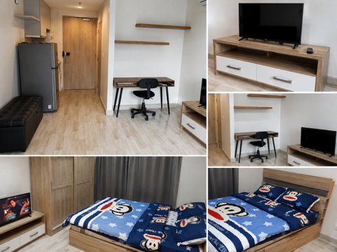 สตูดิโอ | 1 ห้องน้ำ | MRT Phra Ram 9 | 22 ตร.ม. | 14,000 บาท/เดือน | ชั้น 5 — Ideo Mobi Rama 9 กรุงเทพฯ