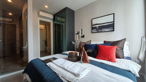 🔥 คอนโดใกล้ BTS พระโขนง ให้เช่า! The Room Sukhumvit 69 [P-56281] 1 ห้องนอน ชั้น 21 วิวเมือง | Line@easythaihome 085-592-2897