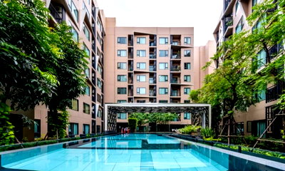 Condos for rent Rajamangala University of Technology Krungthep : 1Bed | 1Bath | MRT Khlong Toei | 25sqm | THB 10,000/mo | Fl.2 — Condolette Pixel Sathorn Bangkok