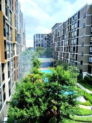 คอนโดให้เช่า : 1 ห้องนอน | 1 ห้องน้ำ | ARL Lat Krabang | 24 ตร.ม. | 12,000 บาท/เดือน | ชั้น 4 — D Condo Air Ladkabang กรุงเทพฯ