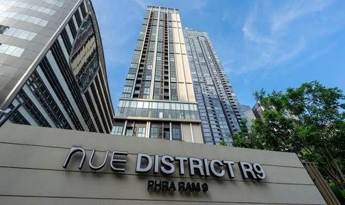 1 ห้องนอน | 1 ห้องน้ำ | MRT Phra Ram 9 | 27 ตร.ม. | 18,000 บาท/เดือน | ชั้น 24 — Nue District R9 กรุงเทพฯ