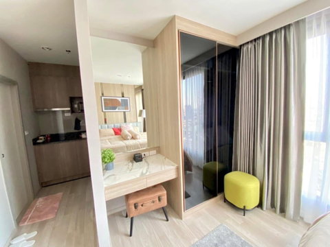 สตูดิโอ | 1 ห้องน้ำ | BTS Bearing | 30 ตร.ม. | 15,000 บาท/เดือน | ชั้น 18 — Ideo Mobi Sukhumvit Eastpoint Near กรุงเทพฯ