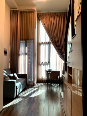 Condos for rent : 📣For Rent: Knightsbridge Space Rama 9 (MRT Rama 9) Duplex 1bed Fully furnished, @onestepliving