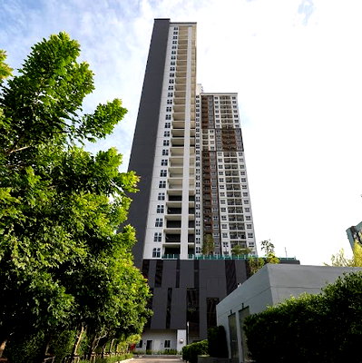 Condos for rent : 1Bed | 1Bath | MRT Nonthaburi Civic Center | 32sqm | THB 9,000/mo | Fl.8 — The Trust Condo Bangkok