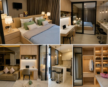 1 ห้องนอน | 1 ห้องน้ำ | MRT Phetchaburi | 36 ตร.ม. | 25,000 บาท/เดือน | ชั้น 22 — Life Asoke กรุงเทพฯ