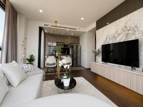 2Bed | 2Bath | BTS Thong Lo | 63sqm | THB 60,000/mo | Fl.31 — Ideo Q Sukhumvit 36 Bangkok