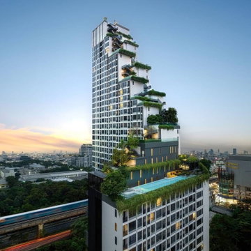 1Bed | 1Bath | BTS Phaya Thai | 25sqm | THB 20,000/mo | Fl.3 — Park Origin Phayathai Bangkok