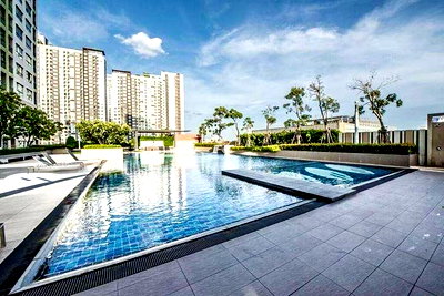 Condos for rent : 2Bed | 2Bath | BTS Ekkamai | 57sqm | THB 25,000/mo | Fl.12 — Lumpini Place Rama 4 - Kluai Bangkok