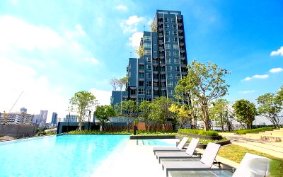 คอนโดให้เช่า : 1 ห้องนอน | 1 ห้องน้ำ | BTS Mo Chit | 25 ตร.ม. | 12,000 บาท/เดือน | ชั้น 5 — Lumpini Park Vibhavadi - Chatuchak กรุงเทพฯ