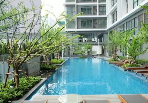 1 ห้องนอน | 1 ห้องน้ำ | MRT Phetchaburi | 27 ตร.ม. | 18,000 บาท/เดือน | ชั้น 21 — Ideo Mobi RAMA9 -Asoke กรุงเทพฯ
