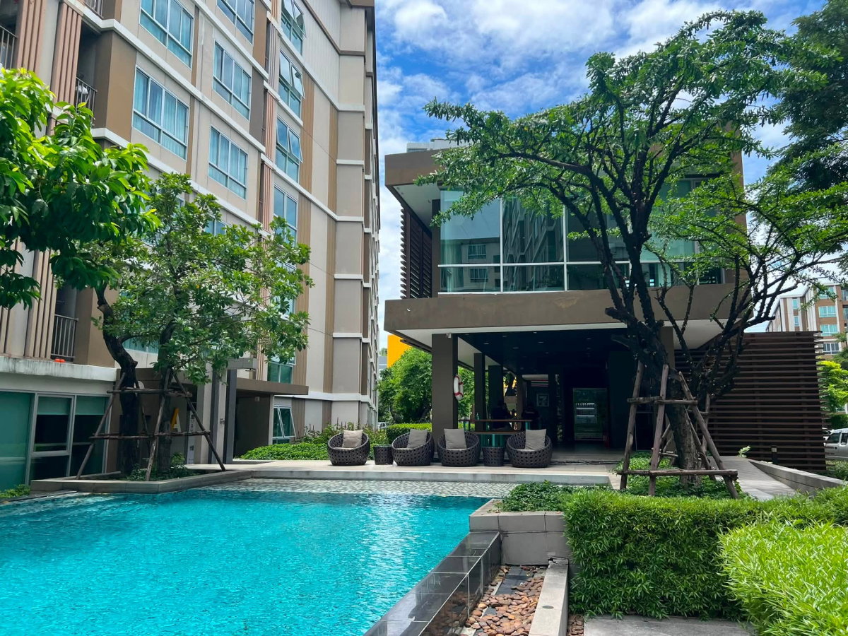 รูป ให้เช่าดี คอนโด แคมปัส รีสอร์ท รังสิต ตึกB 30 ตร.ม.เฟอร์ครบ ใกล้ธรรมศาสตร์รังสิต (TR1374) - รูปที่ 7/10