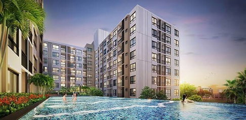 1 ห้องนอน | 1 ห้องน้ำ | BTS Bearing | 42 ตร.ม. | 14,000 บาท/เดือน | ชั้น 8 — Supalai City Resort Bearing Station กรุงเทพฯ