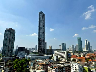 Condos for rent : 2Bed | 3Bath | BTS Saphan Taksin | 89sqm | THB 79,000/mo | Fl.15 — One Altitude Charoenkrung Bangkok