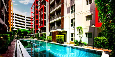 คอนโดให้เช่า : 2 ห้องนอน | 1 ห้องน้ำ | BTS Punnawithi | 59 ตร.ม. | 15,000 บาท/เดือน | ชั้น 1 — Escape Sukhumvit 101/1 กรุงเทพฯ
