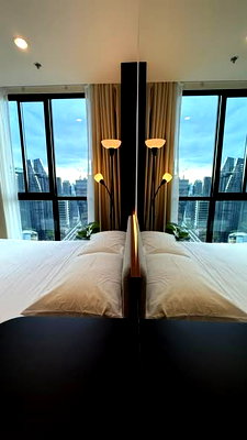 Condos for rent : 1Bed | 1Bath | MRT Phra Ram 9 | 30.2sqm | THB 24,000/mo | Fl.31 — Nue District R9 Bangkok