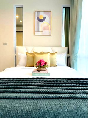 Condos for rent : 1Bed | 1Bath | BTS Udom Suk | 35sqm | THB 15,000/mo | Fl.2 — The Sky Sukhumvit Bangkok