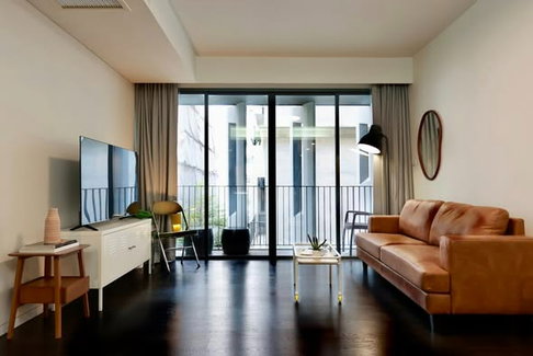 2Bed | 2Bath | MRT Phetchaburi | 73sqm | THB 45,000/mo | Fl.3 — Siamese Gioia Bangkok