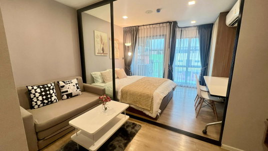 รูปภาพ 1 ห้องนอน | 1 ห้องน้ำ | MRT Ratchadaphisek | 24 ตร.ม. | 13,000 บาท/เดือน | ชั้น 6 — Kave Town Island กรุงเทพฯ