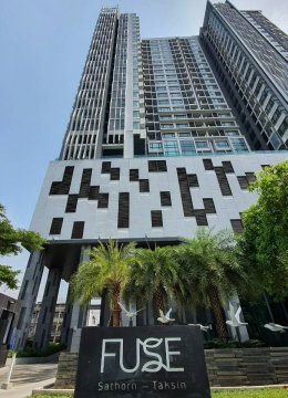 1Bed | 1Bath | BTS Wongwian Yai | 33sqm | THB 15,000/mo | Fl.12 — Fuse Sathorn-Taksin Bangkok