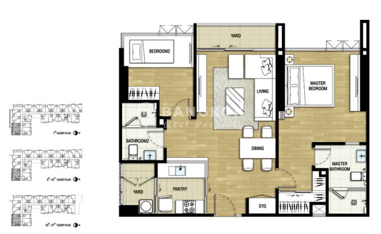 รูป The Room Sukhumvit 69 | ให้เช่าคอนโดห้องมุม 2 นอน 2 น้ำ BTS พระโขนง  - รูปที่ 11/20