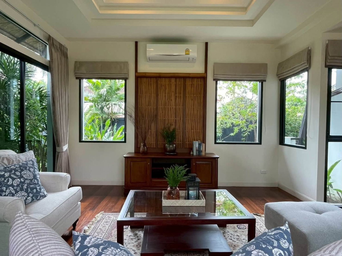 รูป บ้านเดี่ยวสไตล์ล้านนา 4 ห้องนอน โครงการล้านนา มนตรา | หางดง | สงบ ร่มรื่น เหมือนรีสอร์ท | 80,000 บ. - รูปที่ 2/21