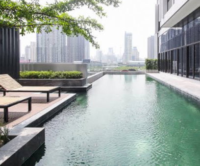 1Bed | 1Bath | MRT Phra Ram 9 | 40sqm | THB 25,000/mo | Fl.10 — Chewathai Residence Asoke Bangkok