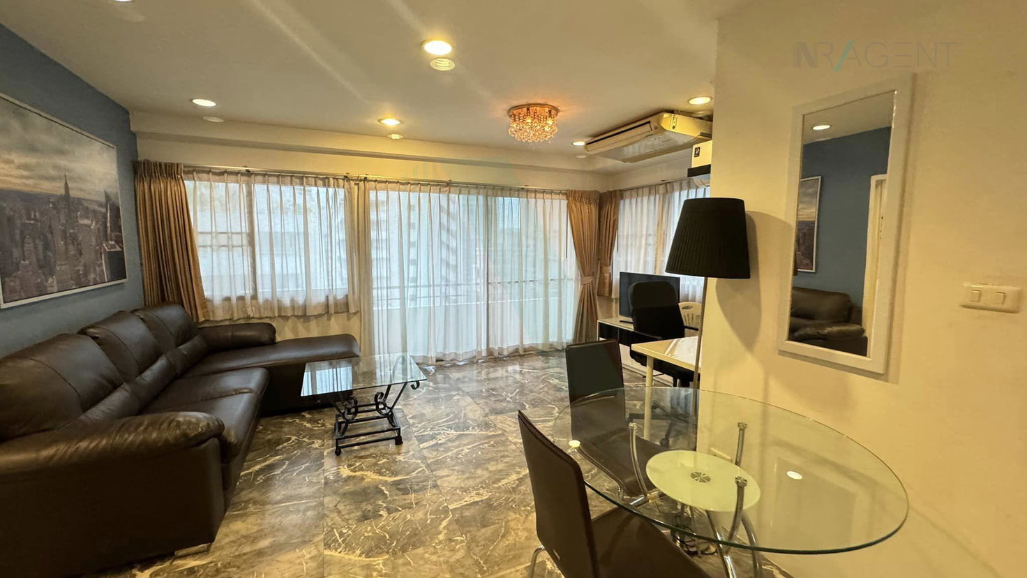 รูป 🚩 ให้เช่าคอนโด สราญใจ แมนชั่น อาคาร 1 ชั้น 19 1 ห้องนอน ขนาด 62.00 ตรม ใกล้ โรงเรียนนานาชาติท๊อฟซี่เทอร์วี่ - รูปที่ 3/8