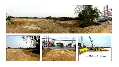 ที่ดิน โรงเรียนนานาชาติเด่นหล้า : ขายที่ดินเปล่าถมแล้ว 14 ไร่ 301 ตร.ว. ซอยวัดลาดปลาดุก บางบัวทอง ทำเลดี เหมาะสำหรับการลงทุน ทำหมู่บ้านจัดสรร โกดัง และอื่นๆ 