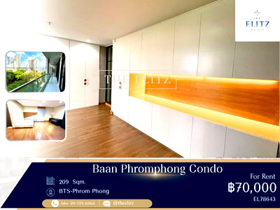 คอนโดให้เช่า : ✨  Beautiful Newly Renovated Unit | Spacious room for comfortable living | Easy access to BTS Phrom Phong ✨