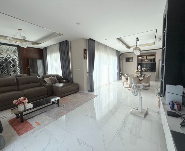 4-bed house for rent, 361 sqm, 100 sq wah, Suetrong Premium I Am Rama 2-Samae Dam